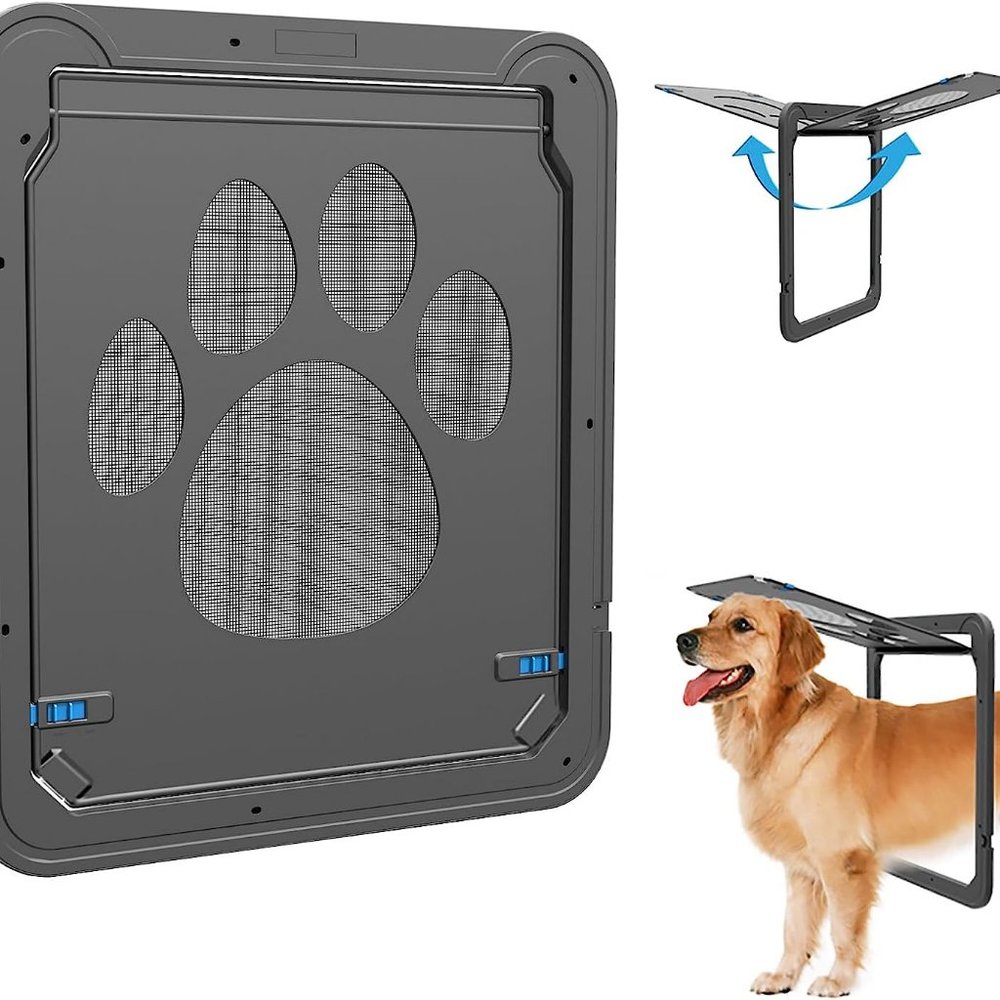 NAMSAN Dog Door For Sliding Door, Inside Opening 12 X 14 Inches